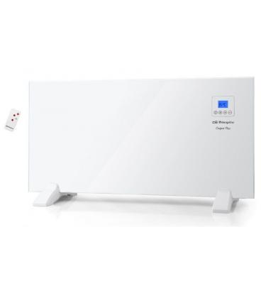 Panel calefactor radiante orbegozo reh 1000 a blanco - 1000w - display lcd - termostato digital - control táctil - mando a - Ima