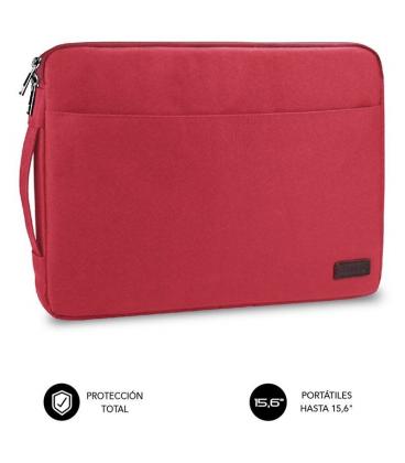 Funda subblim urban laptop sleeve para portátiles hasta 15.6'/ rojo - Imagen 1