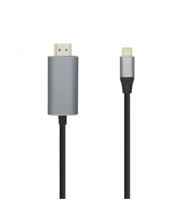 Cable conversor aisens a109-0392/ usb tipo-c macho - hdmi macho/ 0.8m/ negro - Imagen 1