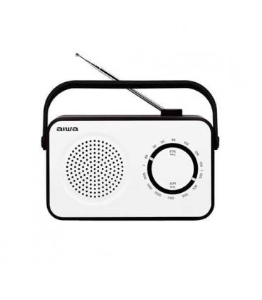 RADIO PORTATIL AIWA R-190BW BLANCO AM/FM/ALTAVOZ 3 /AUX IN/ - Imagen 1