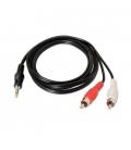 CABLE AUDIO 1XJACK 3.5M A 2XRCA M AISENS NEGRO - Imagen 2