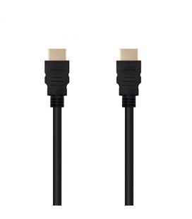 CABLE HDMI(A) A HDMI(A) 4K 1M NANOCABLE NEGRO - Imagen 1