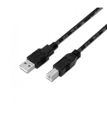 CABLE USB(A) A USB(B) AISENS A101-0006 NEGRO - Imagen 1