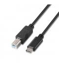 CABLE USB(B) 2.0 IMPRESORA A USB TIPO C AISENS 1M - Imagen 2