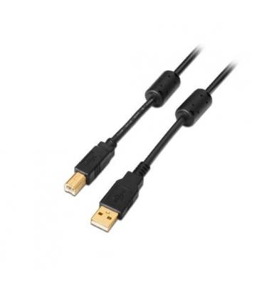 CABLE USB(A)M 2.0 IMPRESORA A USB(B)M AISENS 2M 2M/MACHO A - Imagen 1