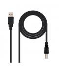 CABLE USB(A) 2.0 A USB(B) 2.0 NANOCABLE 1.8M NEGRO - Imagen 2