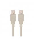 CABLE USB(A) 2.0 A USB(A) 2.0 NANOCABLE 2M - Imagen 1