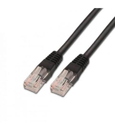 CABLE RED UTP CAT5E RJ45 AISENS 0.5M NEGRO - Imagen 1