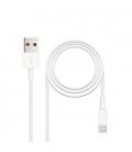 CABLE LIGHTNING A USB(A) 2.0 NANOCABLE 1M - Imagen 2