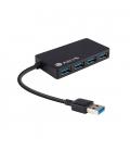 HUB 4 PUERTOS USB 3.0 NGS iHUB3.0 NEGRO - Imagen 1