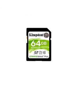 Tarjeta de Memoria Kingston CANVAS Select Plus 64GB SD XC/ Clase 10/ 100MBs