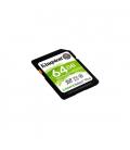 Tarjeta de Memoria Kingston CANVAS Select Plus 64GB SD XC/ Clase 10/ 100MBs