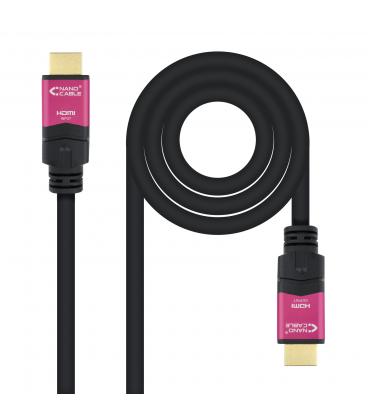 Cable hdmi nanocable v2.0 4k@60hz 18 gbps con repetidor a - m - a - m negro 15 m - Imagen 1