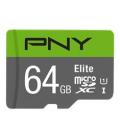 Tarjeta memoria micro secure digital micro sdhc elite pny 64gb clase 10 uhs - i u1 - Imagen 1