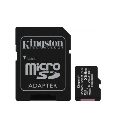 Tarjeta memoria micro secure digital sd hc 256gb kingston canvas select plus clase 10 uhs - 1 + adaptador sd - Imagen 1