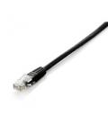 Cable red equip latiguillo rj45 u - utp cat6 0.5m negro - Imagen 1