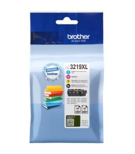 Pack cartuchos tinta brother lc3219xlval negro cian magenta amarillo 3000 paginas negro - 1500 paginas color - Imagen 1