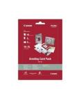 Papel canon gcp - 101 pack 10 papel 10x15 5 tarjetas felicitacion 5 sobres - Imagen 1