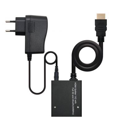 Duplicador hdmi nanocable 10.25.3502/ hdmi macho - 2 hdmi hembra - Imagen 1