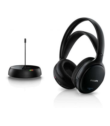 Auriculares inalámbricos philips shc5200/ radiofrecuencia/ negros - Imagen 1