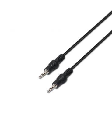 Cable estéreo aisens a128-0144/ jack 3.5 macho - jack 3.5 macho/ 10m/ negro - Imagen 1