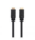 Cable hdmi nanocable 10.15.1825/ hdmi macho - hdmi macho/ 25m/ negro - Imagen 1