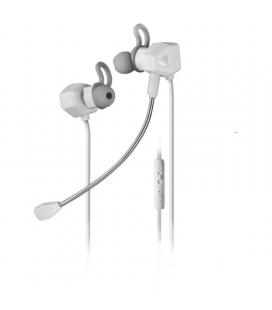 Auriculares gaming con micrófono mars gaming mihxw/ jack 3.5/ blancos