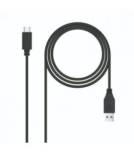 Cable usb 3.1 nanocable 10.01.4000/ usb tipo-c macho - usb macho/ 0.5m/ negro - Imagen 1