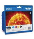 Cartucho de tinta original brother lc-980 multipack/ cian/ magenta/ amarillo/ negro - Imagen 1