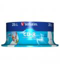 Cd-r verbatim azo imprimible 52x/ tarrina-25uds - Imagen 1