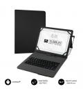 Funda con teclado subblim keytab pro usb para tablets de 10.1'/ negra - Imagen 1