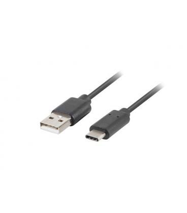 CABLE USB LANBERG 2.0 MACHO/USB C MACHO 0.5M NEGRO - Imagen 1