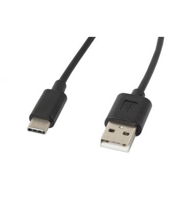 CABLE USB LANBERG 2.0 MACHO/USB C MACHO 1.8M NEGRO - Imagen 1