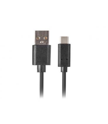 CABLE USB LANBERG 2.0 MACHO/USB C MACHO QUICK CHARGE 3.0 1.8M NEGRO - Imagen 1