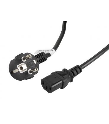 CABLE DE ALIMENTACION LANBERG SCHUKO CEE 7/7 A IEC320 C13 3M - Imagen 1