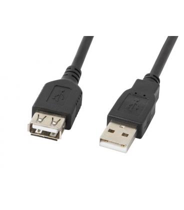 CABLE ALARGADOR LANBERG USB 2.0 MACHO HEMBRA 0.7M NEGRO - Imagen 1