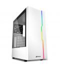 CAJA SHARKOON RGB SLIDER ATX 2XUSB3.0 2XUSB2.0 SIN FUENTE BLANCO - Imagen 1