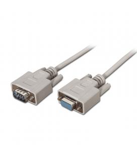 Cable serie rs232 aisens a112-0065/ db9 macho - db9 hembra/ 1.8m/ beige - Imagen 1