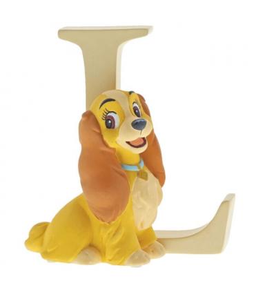 Figura enesco disney la dama y el vagabundo lady letra l - Imagen 1