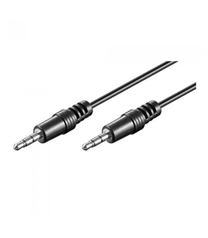 Cable alargador de 1 m, Jack 3,5 mm, Negro