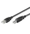 Ewent EW-UAB-018 cable USB 1,8 m USB 2.0 USB B USB A Negro - Imagen 1