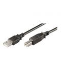 Ewent EW-UAB-050 cable USB 5 m USB 2.0 USB A USB B Negro - Imagen 1