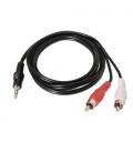 AISENS A128-0147 cable de audio 1,5 m 3,5mm 2 x RCA Negro - Imagen 6