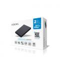 AISENS Caja externa 2,5" ASE-2530B 9.5 mm SATA a USB 3.0/USB 3.1 Gen1, Negra - Imagen 5