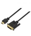 AISENS A117-0090 adaptador de cable de vídeo 1,8 m HDMI tipo A (Estándar) DVI 18+1 Negro - Imagen 3