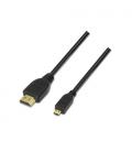 AISENS A119-0117 cable HDMI 1,8 m HDMI tipo A (Estándar) HDMI tipo D (Micro) Negro - Imagen 2