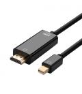 AISENS CABLE CONVERSOR MINI DP A HDMI, MINI DP/M-HDMI/M, NEGRO, 2.0M - Imagen 2