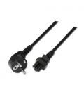 AISENS A132-0172 cable de transmisión Negro 1,5 m CEE7/7 C5 acoplador - Imagen 4