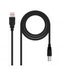 Cable usb 2.0 impresora nanocable 10.01.0103-bk/ usb macho - usb macho/ 1.8m/ negro - Imagen 5