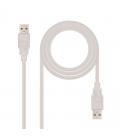 Cable usb 2.0 nanocable 10.01.0302/ usb macho - usb macho/ 1m/ beige - Imagen 5